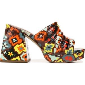 Sam Edelman Marlie platform mule dark bourbon sz 8.5 NWOT never worn